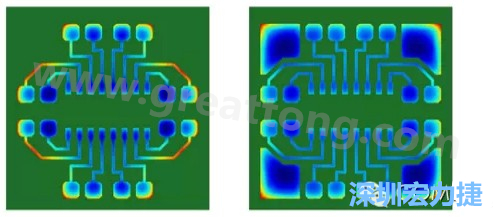 通過仿真，可以快速簡單地重新設(shè)計(jì)并計(jì)算不同圖形布局所得到的厚度均勻性-深圳宏力捷