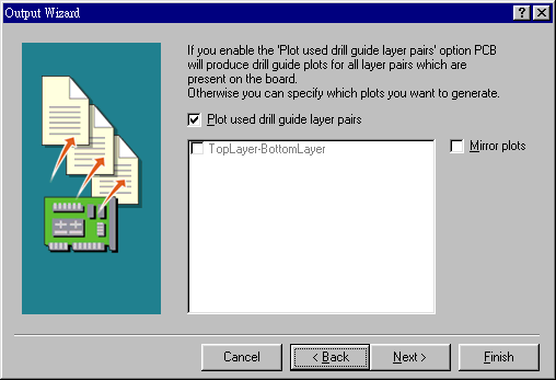 內(nèi)定值為設(shè)計(jì)為頂層與底層要鉆孔文件，且為50mil大小的圖形