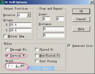 轉(zhuǎn)完Gerber后，接著還需轉(zhuǎn)鉆孔，通孔和盲、埋孔的轉(zhuǎn)法有所不同，轉(zhuǎn)通孔只須點擊Add，在彈出的窗口Document Name輸入文件名