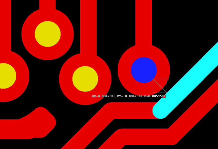 多層板中過孔會(huì)在每層線路上都有孔環(huán)，且每個(gè)層孔環(huán)周圍環(huán)境有夾線也有不夾線，環(huán)境各不一